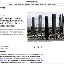 Ura encara el final de ao como lder en M&A junto a Prez-Llorca y A&O Shearman